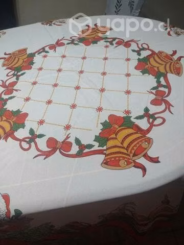 Mantel Navideño Redondo 1.70 mt