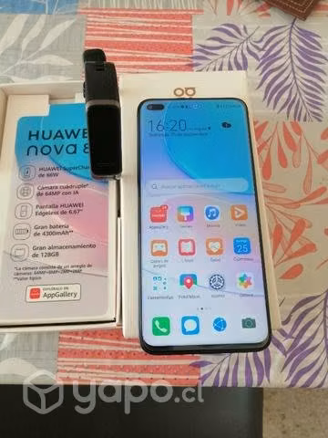 Celular huawey Nová 8i más reloj huawey digital