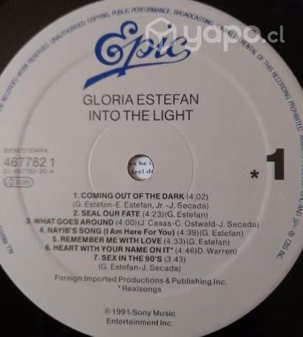 Vinilo de Gloria Estefan