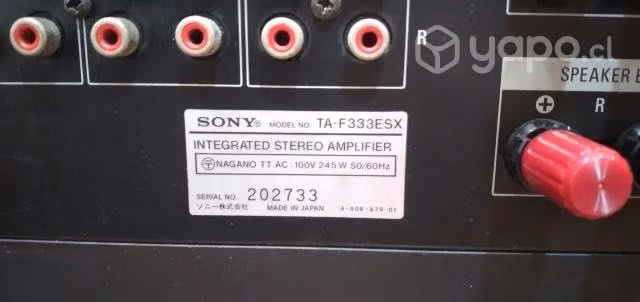 Amplificador sony 333es (ta f333 esx) (japones)