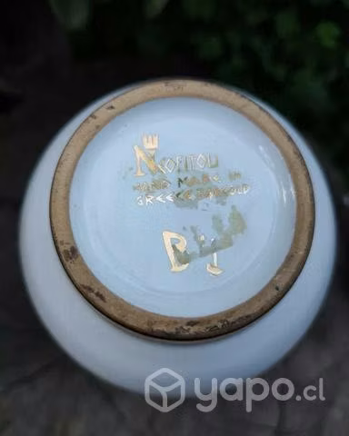 Jarrón Griego pintado con oro de 24k - Imagen 2