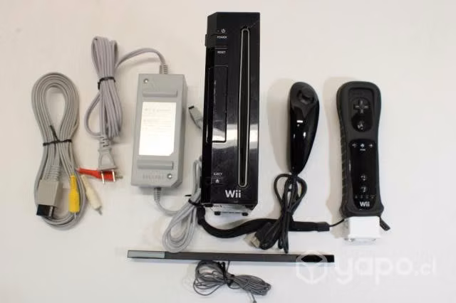 Nintendo wii negra desbloqueada 64gb