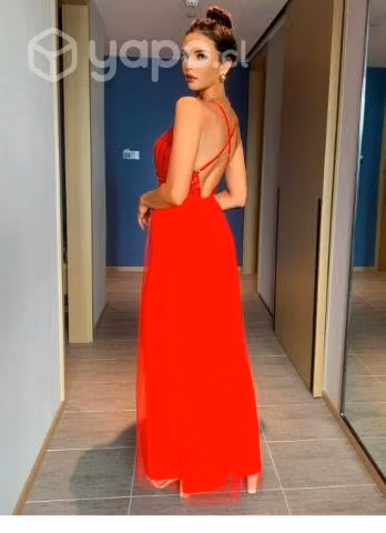 Vestido Fiesta Rojo - Imagen 2