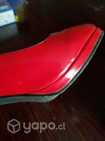 Zapato con plataforma color rojo - Imagen 3