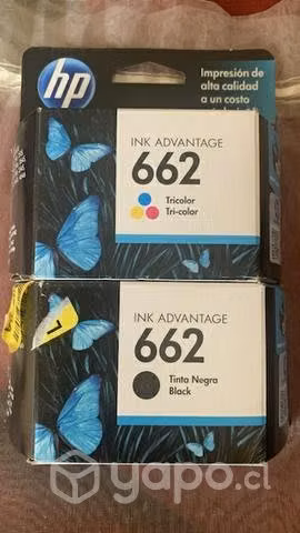 Tinta 662 negra y tricolor nuevas