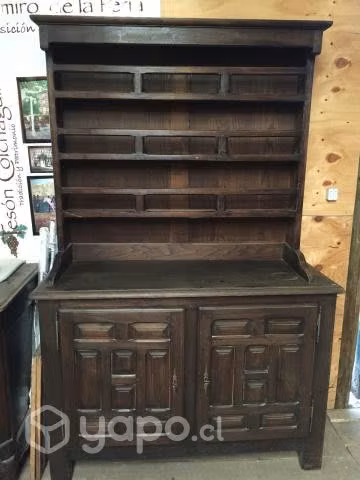 Buffet o arrimo porta plato madera