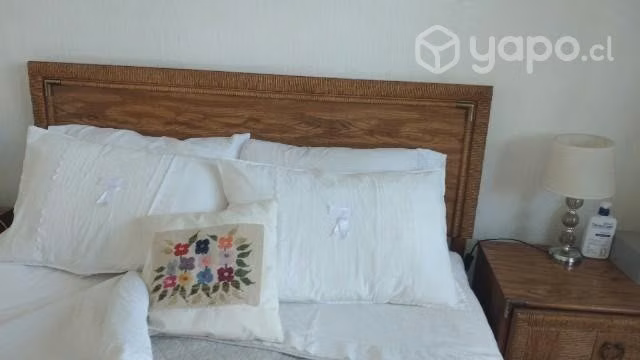 Cama 2 plazas + respaldo