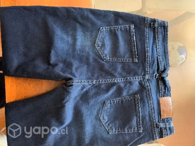 Jeans azul oscuro talla L - Imagen 2
