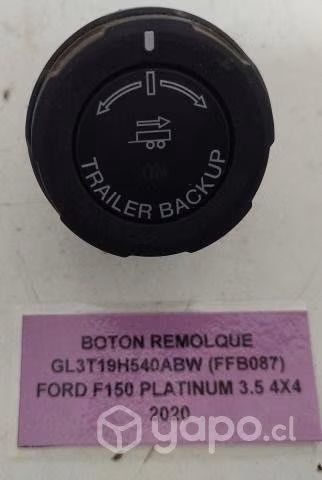 Botón Remolque GL3T19H540ABW (FFB087) Ford