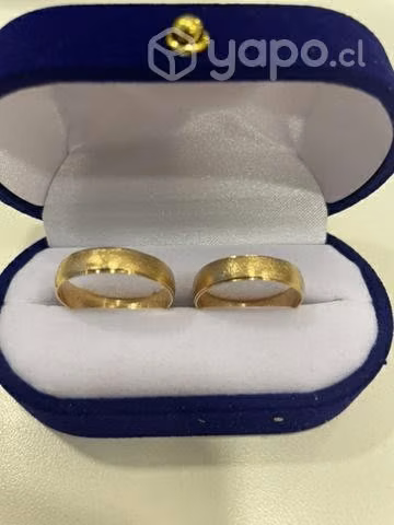 Par de argollas de matrimonio nuevas talla 16 y 17