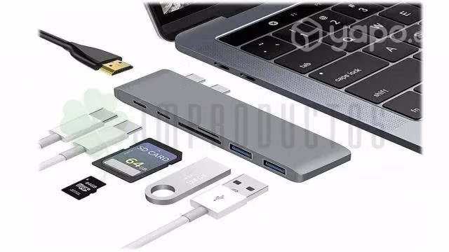 Hub Adaptador 7×1 Macbook Usb C Pro Air 4k Micro S - Imagen 3