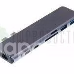 Hub Adaptador 7×1 Macbook Usb C Pro Air 4k Micro S - Imagen 2