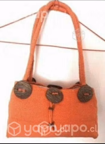 Bolso cartera color naranja