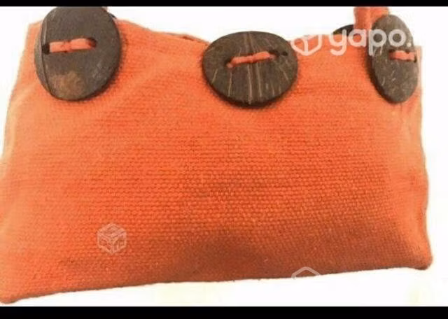 Bolso cartera color naranja - Imagen 2