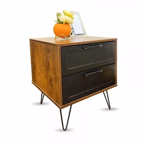 Pack 2 Velador metal frame vintage