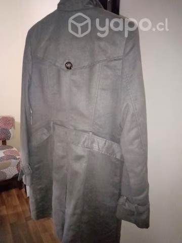 Chaqueta larga gris marca nicopoly