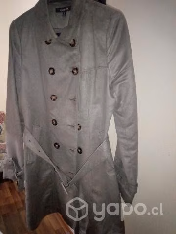 Chaqueta larga gris marca nicopoly