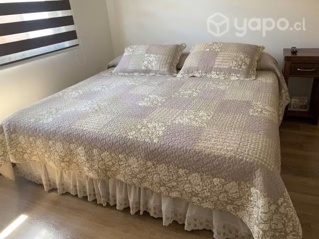Cama super king Rosen modelo nabis. Base dividida