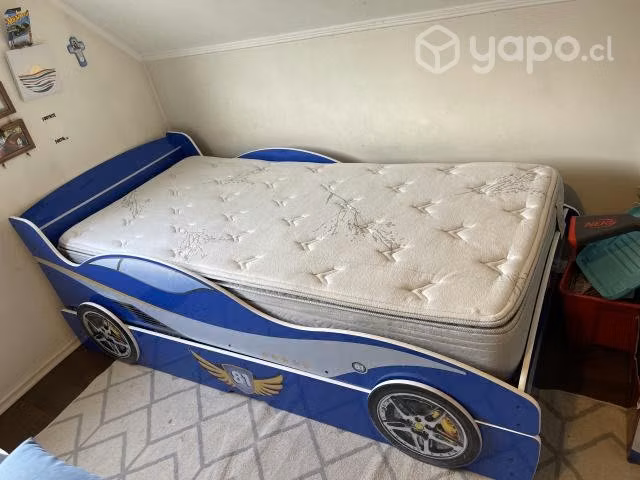 Cama Nido 1 Plaza con forma de Auto