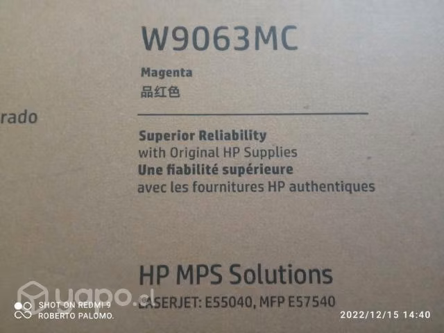 Toner hp w9061mc colores originales de alta