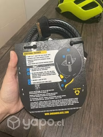 Candado para bicicleta onGuard de 185cm x 12mm