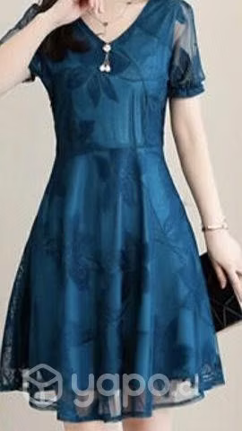 Vestido de Fiesta color turquesa