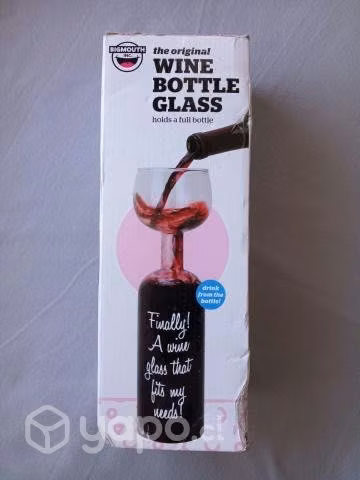 Botella de vino de vidrio original de Bigmouth - Imagen 3