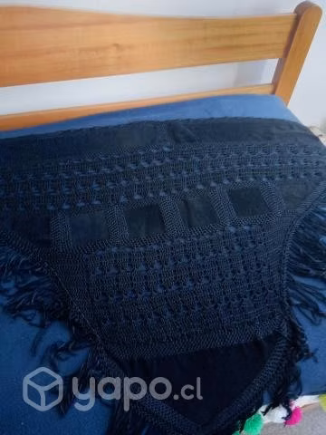 Chales finos de gamuza con hilo seda natural muy e - Imagen 4