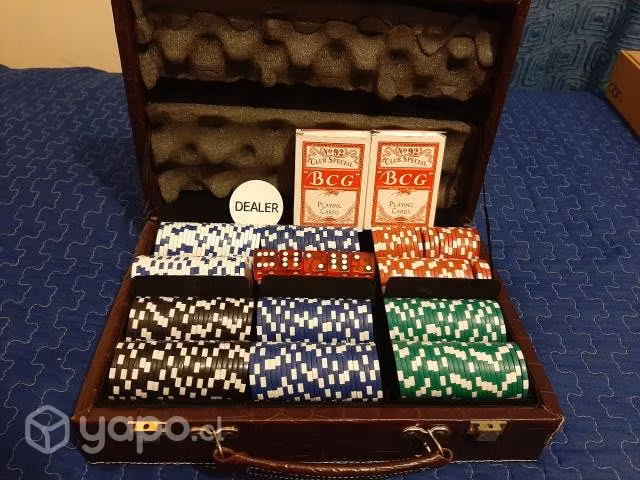 Set de póker 300 fichas con maletín
