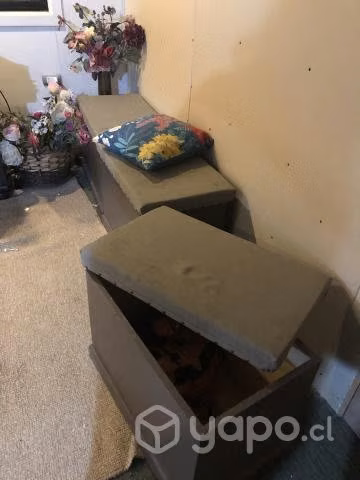Baúles con tapa acolchada