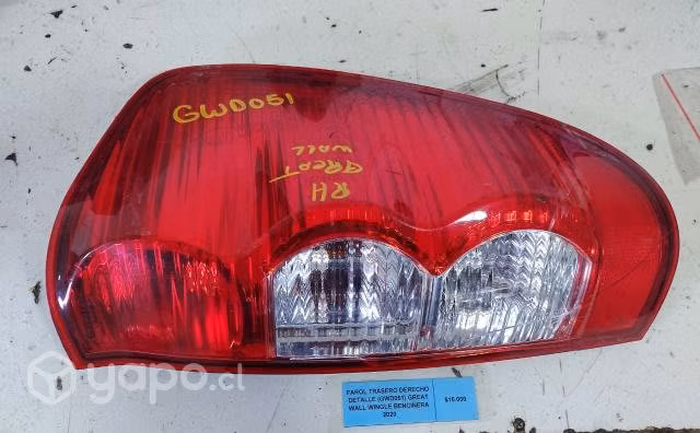 Farol Trasero Derecho Detalle (GWD051) Great Wall