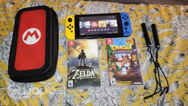 FULL CONVERSABLE Nintendo switch v2 ,12 juegos