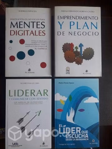 Emprendimiento y liderazgo pack de 4 libros
