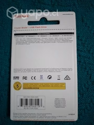 Sandisk pendrive 32 gb ( usb flash drive ) sellado - Imagen 2