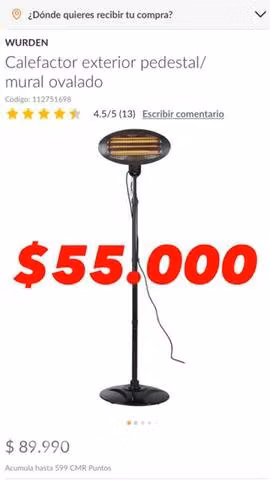 Calefactor Exterior Pedestal