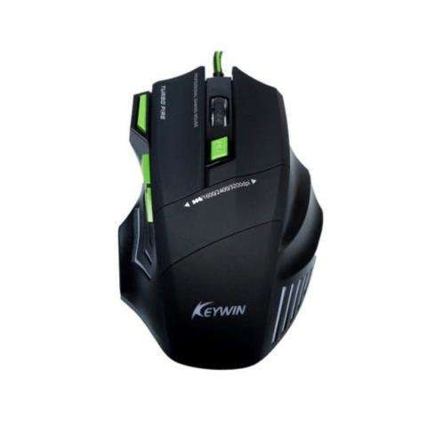 Kit Mouse Gamer Mousepad Ergonomico Verde - Imagen 3