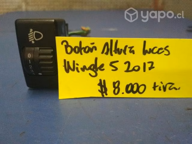 Boton altura luces wingle5 2017