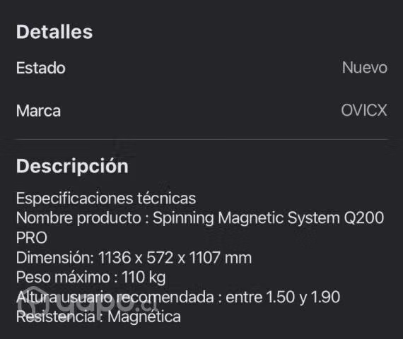 Bicicleta de Spinning OVICX - Imagen 4