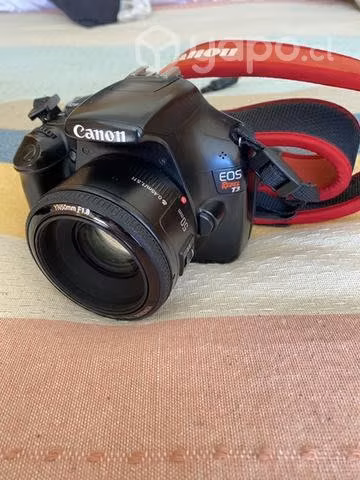 CAMARA EOS REBEL T3 + LENTE 50mm