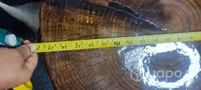 Mesa de centro rústicas con resina epoxica