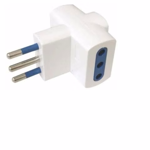Adaptador Triple Enchufe Blanco Ep-025 250(v) 10(a