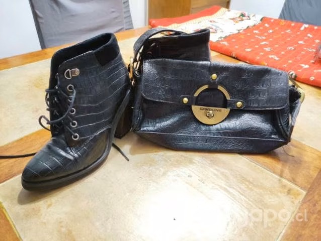 Botines Alaniz 36 y cartera