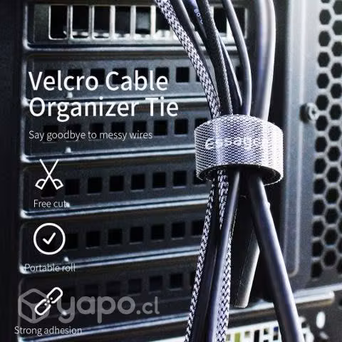 Cinta Velcro Organizador Cable Essager 1mts