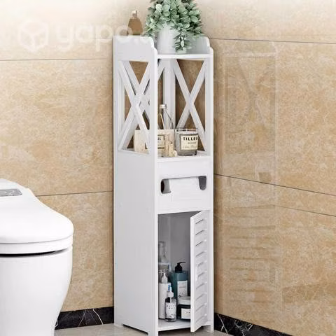 Estante de Baño Organizador Multiuso Blanco