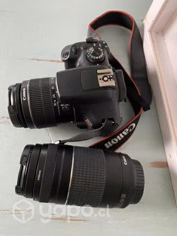 Canon EOS Rebel T6 + Lente Zoom 75-300mm + Trípode