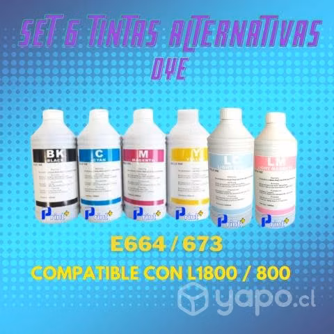 Tinta alternativa 1000ml 1lts 664 673