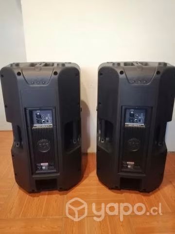 Set completo de audio, 2 cajas RCF, 1 Sub-bajo JBL
