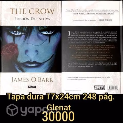 Comic Glenat The Crow El Cuervo