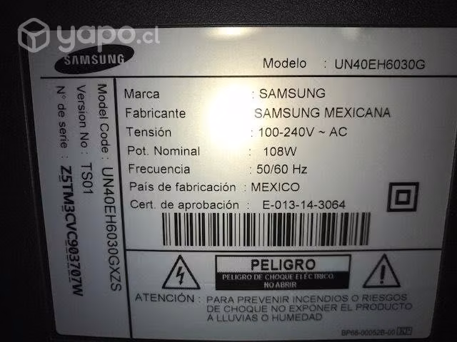 TV LCD samsung 3D 40 pulgadas