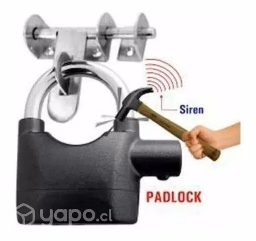 Candado Con Alarma Para Casa Local Moto Y Biciclet